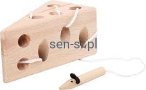 Przeplatanka ser z myszką naturalne drewno