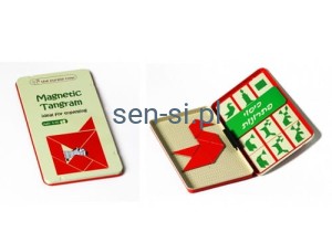 Tangram magnetyczny - gra podróżna