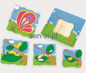 Układanka warstwowa Motyl