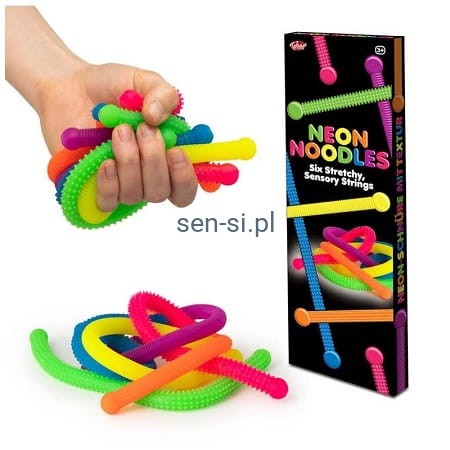 Neonowy makaron 6 szt