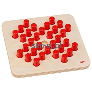 Drewniana gra samotnik