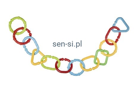 Kolorowy łańcuch- ogniwa do łączenia