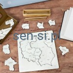 Drewniana mapa Polski