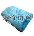 Koc obciążeniowy duży XL, 120 x 180 cm. niebieski