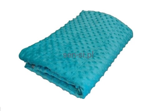 Kocyk obciążeniowy, 100 x 150 cm. niebieski