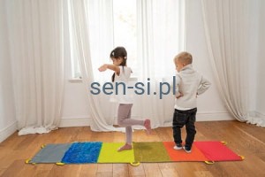 Ścieżka sensoryczna - dywan, 6 kolorów