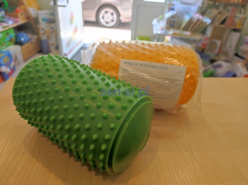 Wałek sensoryczny - szeroki jeżyk do masażu
