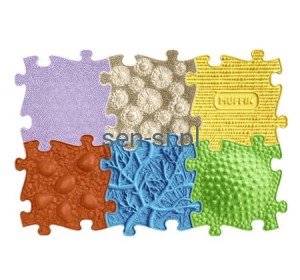 Ścieżka sensoryczna - 6 puzzli do łączenia