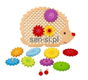 Układanka Jeżyk z kołami zębatymi