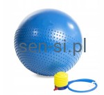 Piłka z wypustkami do masażu 2w1 65 cm.