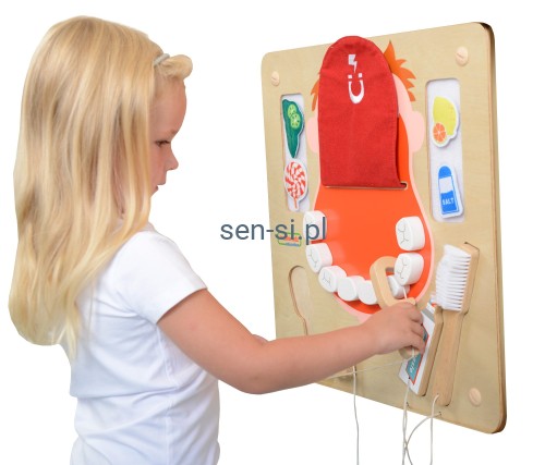 Higiena Jamy Ustnej Ścienna Tablica Sensoryczna Flex Montessori