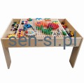Drewniany Stół Edukacyjny +akcesoria