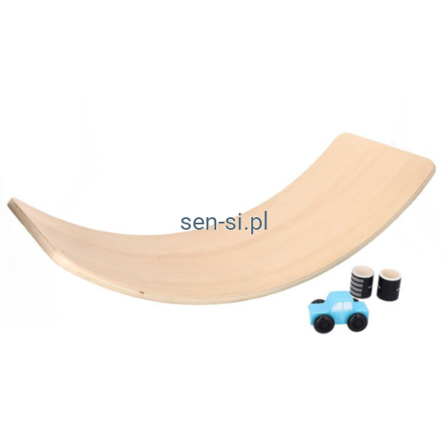 Deska drewniana do balansowania z akcesoriami