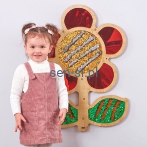 Sensoryczne kwiatek z cekinami i lusterkami