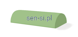 Półwałek rehabilitacyjny z pianki 40x25x5